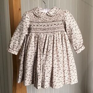 Fall smocked dress by Sarah Louise 18m